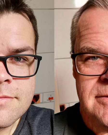 envejecer a las personas en las fotos