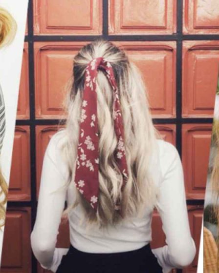 llevar un pañuelo en el pelo y lucir