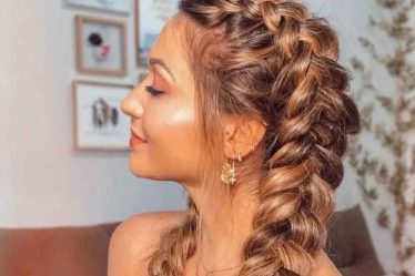 peinado de trenza