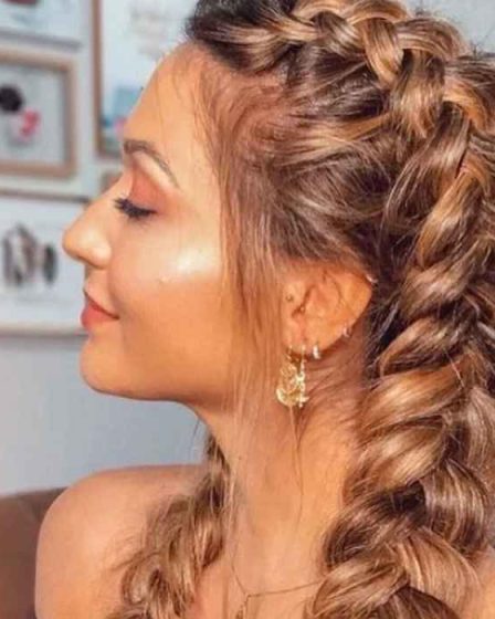 peinado de trenza