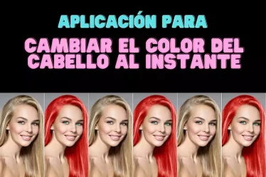 Aplicación para cambiar el color del cabello al instante