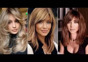 Cortes de pelo con flequillo largo